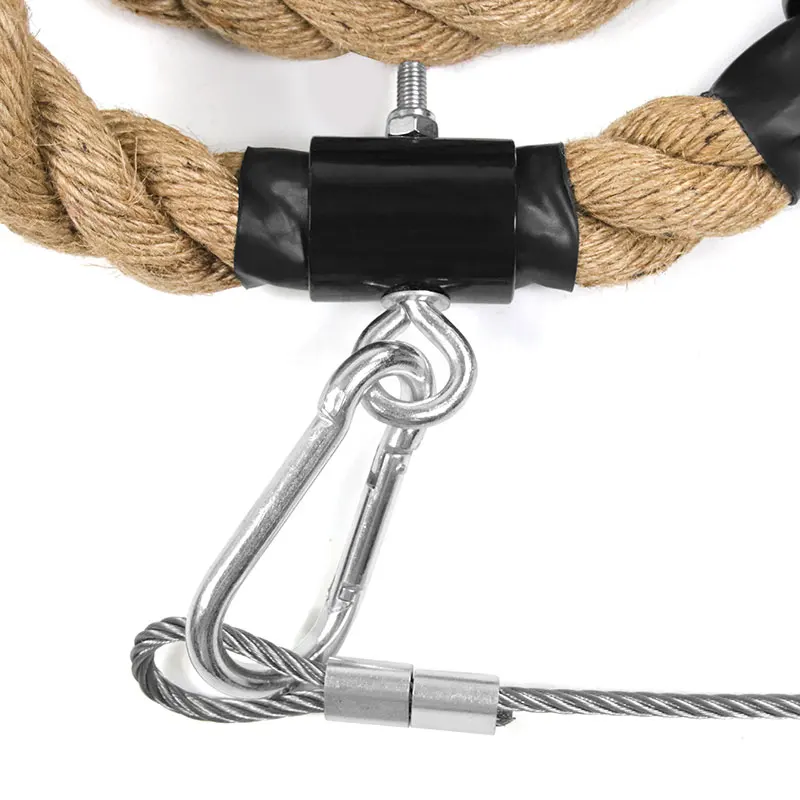 Climbing Rope for Fitness and Strength Training Workout Gym Climbing Rope 1.5' in Diameter With Safety Wire