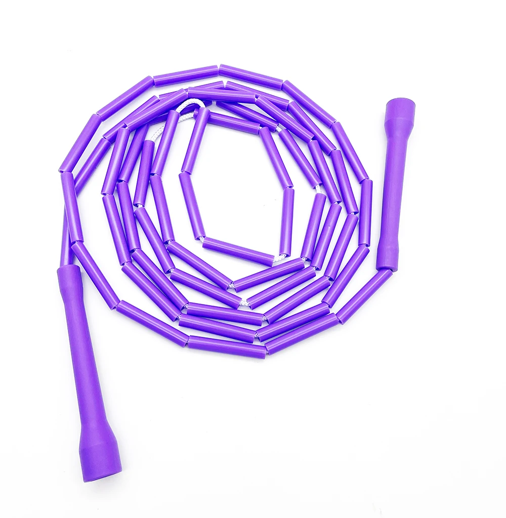 Long 2 inch beaded jump ropes beads 2inch custom logo