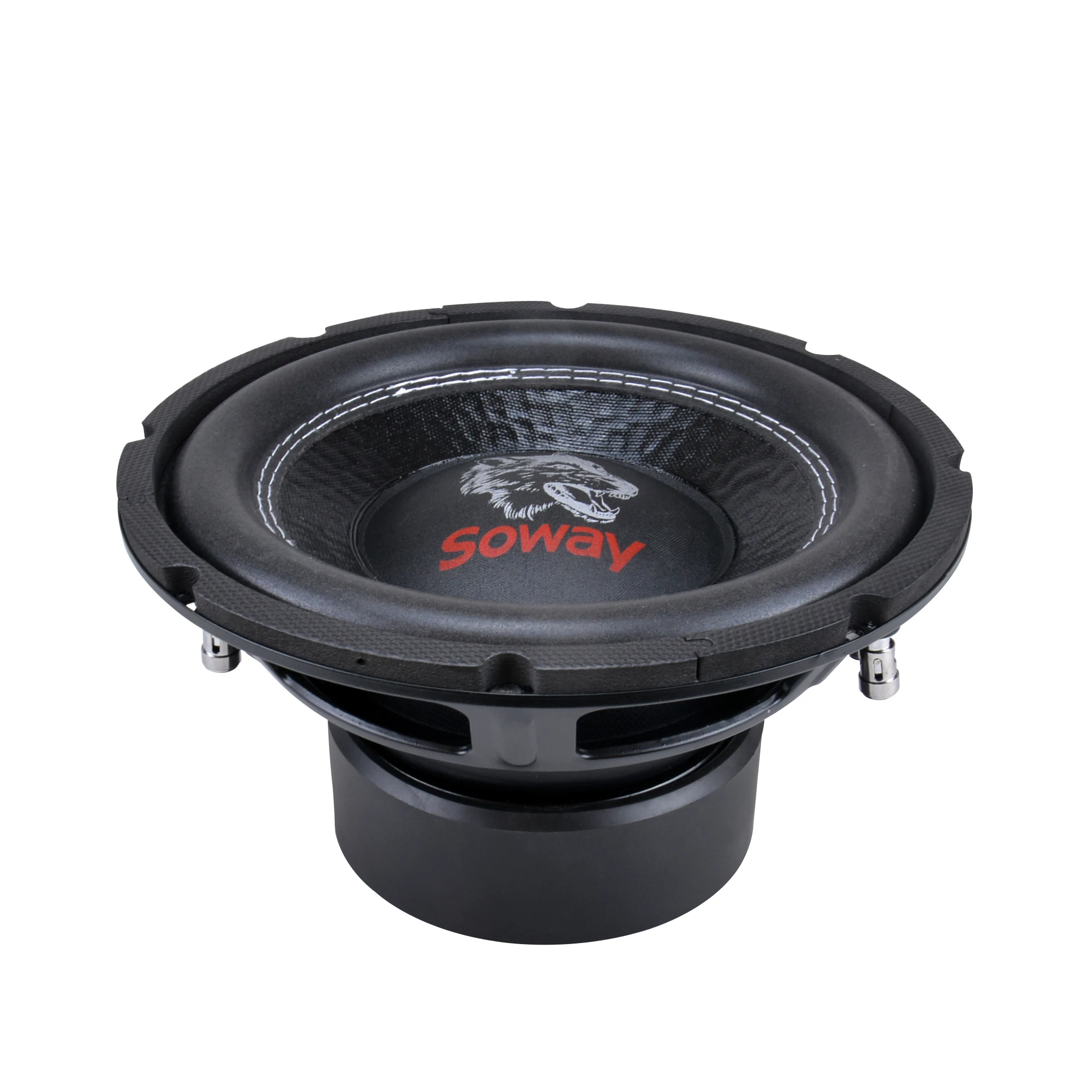 Soway SW10-38 10/12/15 inch factory supply Foam Rimmed wholesale 89dB car audio super bass speaker powered subwoofer