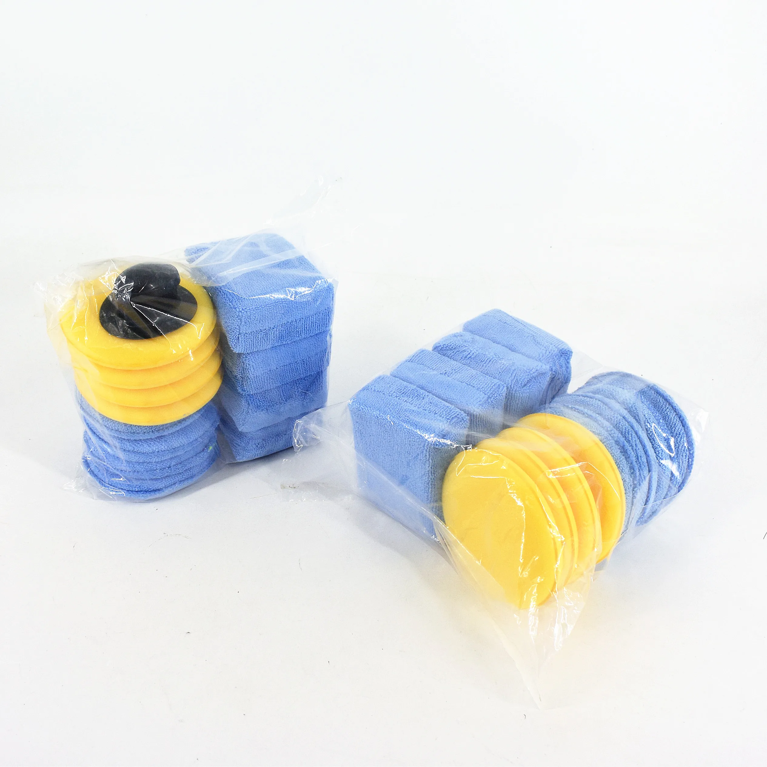 
13 Pcs Car Wax Applicator Pads Kit with Microfiber Applicator Pads Rectangle Microfiber Sponge Applicators Soft Foam Waxing Pad 