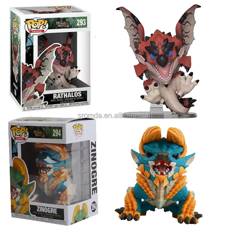 Sromda POP Game Monster Hunter #293 Rathalos #294 Zinogre Vinyl Figure Funk POP Toys Collection Model Figure