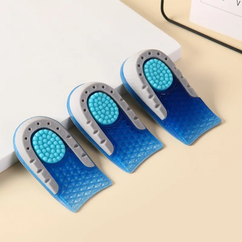 Height Insoles For Feet Height Increase Templates Women Men Silicone Gel Heel Cups Pad Growing Sole Elevator Shoe Insert#XD-18