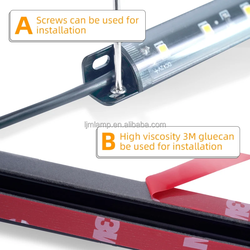 Customized wholesale DIY Lengthen 12w usb rechargeable cabinet light led cabinet display lights for indoor