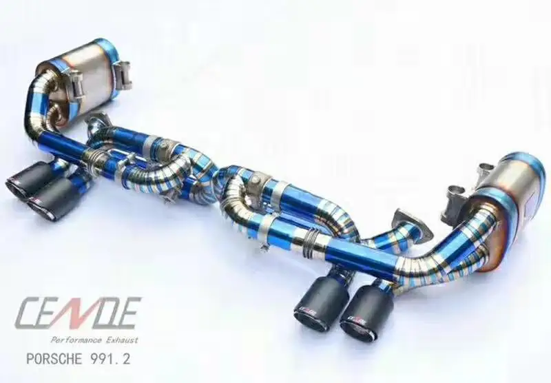Full set cut out system pipe 991 exhaust  996  For porsche 997 turbo exhaust 911