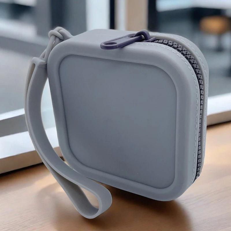 Silicone Mini Makeup Bag Pouch for Purse Small Cosmetic Travel Bag Toiletry Organizers Bag