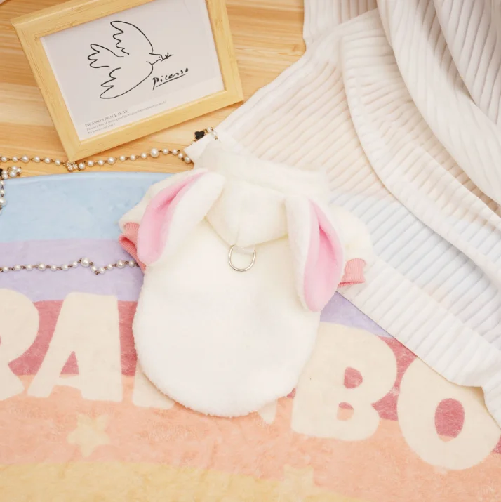 Pet Winter Apparel: Cat Sweater Dog Hoodie with Cap - Cozy Turtleneck Sweater Berber Fleece Coat