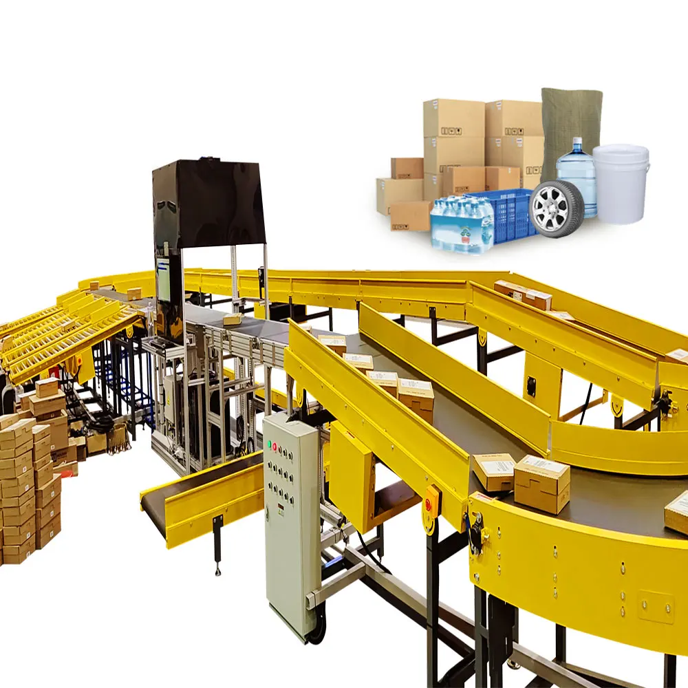 Express Parcel Sorting Machine Industrial Cross Belt Sorting System With Dws Sorting Conveyor Equipment For Logistic Warehouse