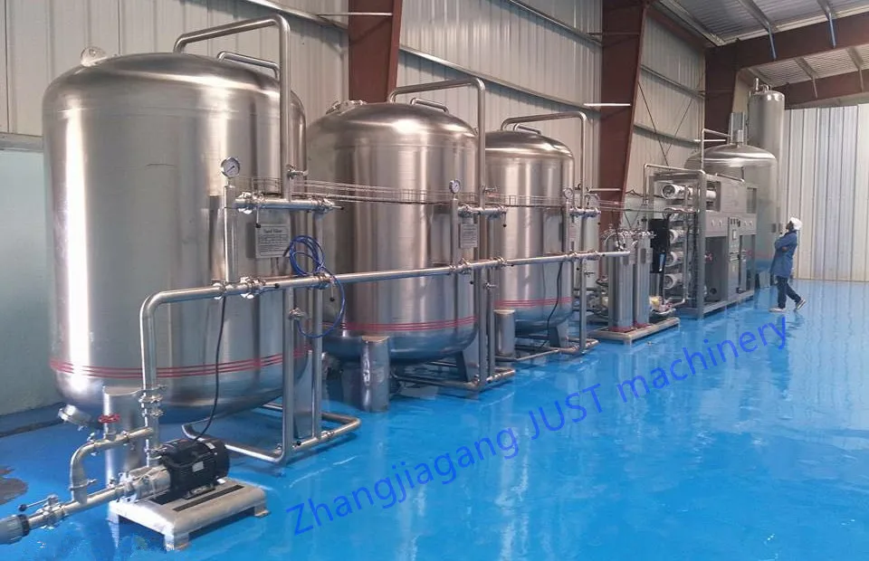 CE 1-50 T/H River water, lake, well water complete automatic ro system and water purifier 3000l