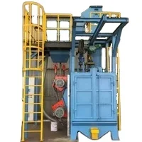 Hot sell Sand blast room sand blasting booth sandblasting equipment with Top electric hoist