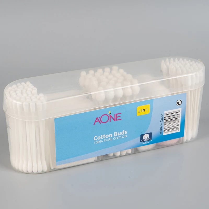 5 in 1 Medical cotton swab swab set with double-ended cotton