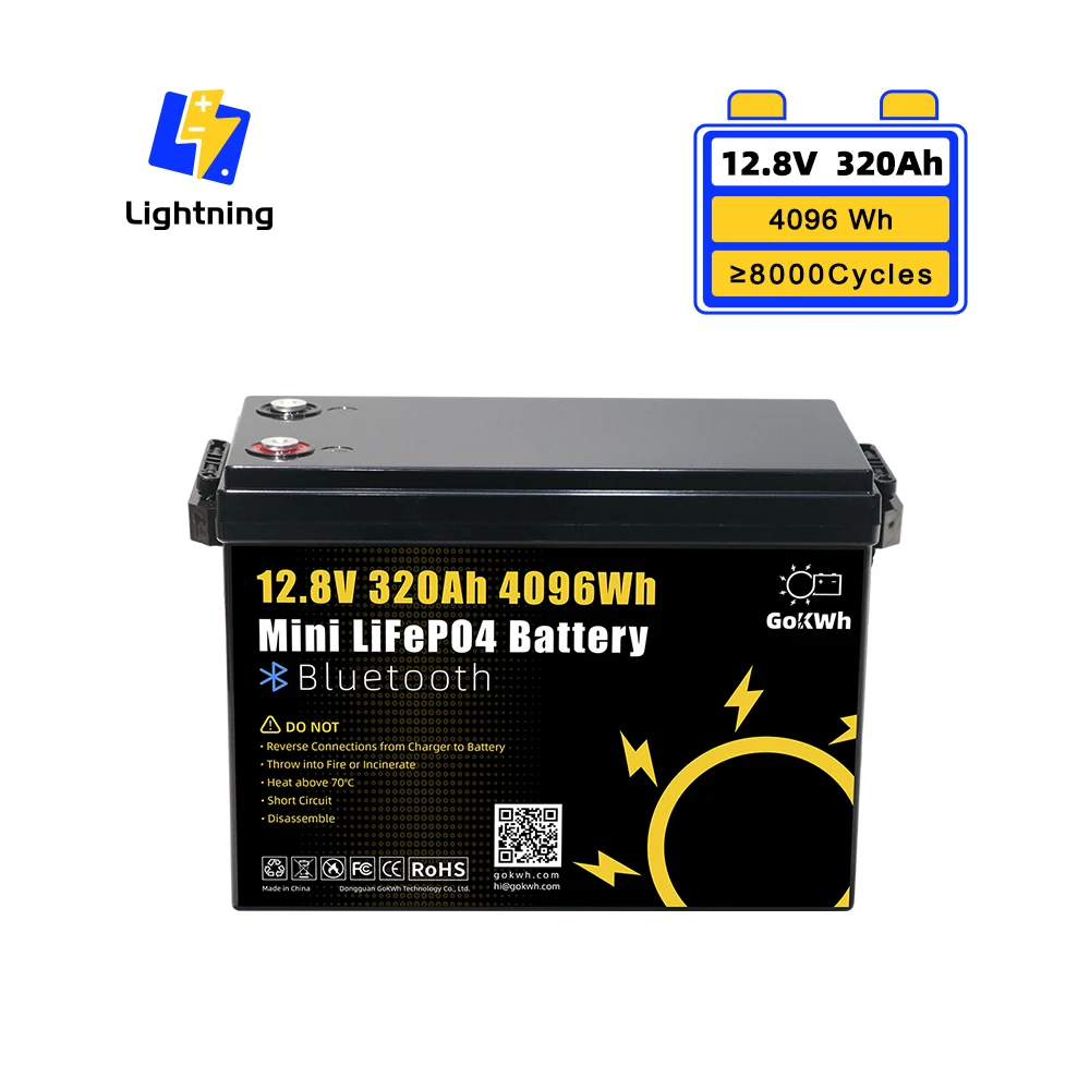 Водонепроницаемый 320Ah 280Ah 12V 24V LiFePO4 литий-железо-фосфатный аккумулятор LFP для RV кемпинга