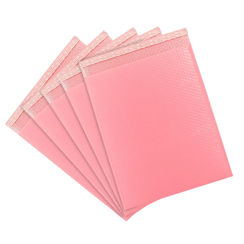 Custom Printed Strong Self Seal Bubble Envelope Mailing Bags Poly Bubble Mailers Pink Bubble Mailer Express Mailing Bag