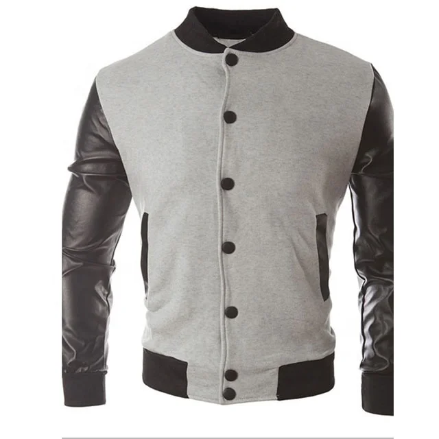 
Navy Blue Mens Varsity Casual Jackets white Leather Sleeves Sports Baseball Bomber Jacket Yasin wears Letterman Embroidery Patch 