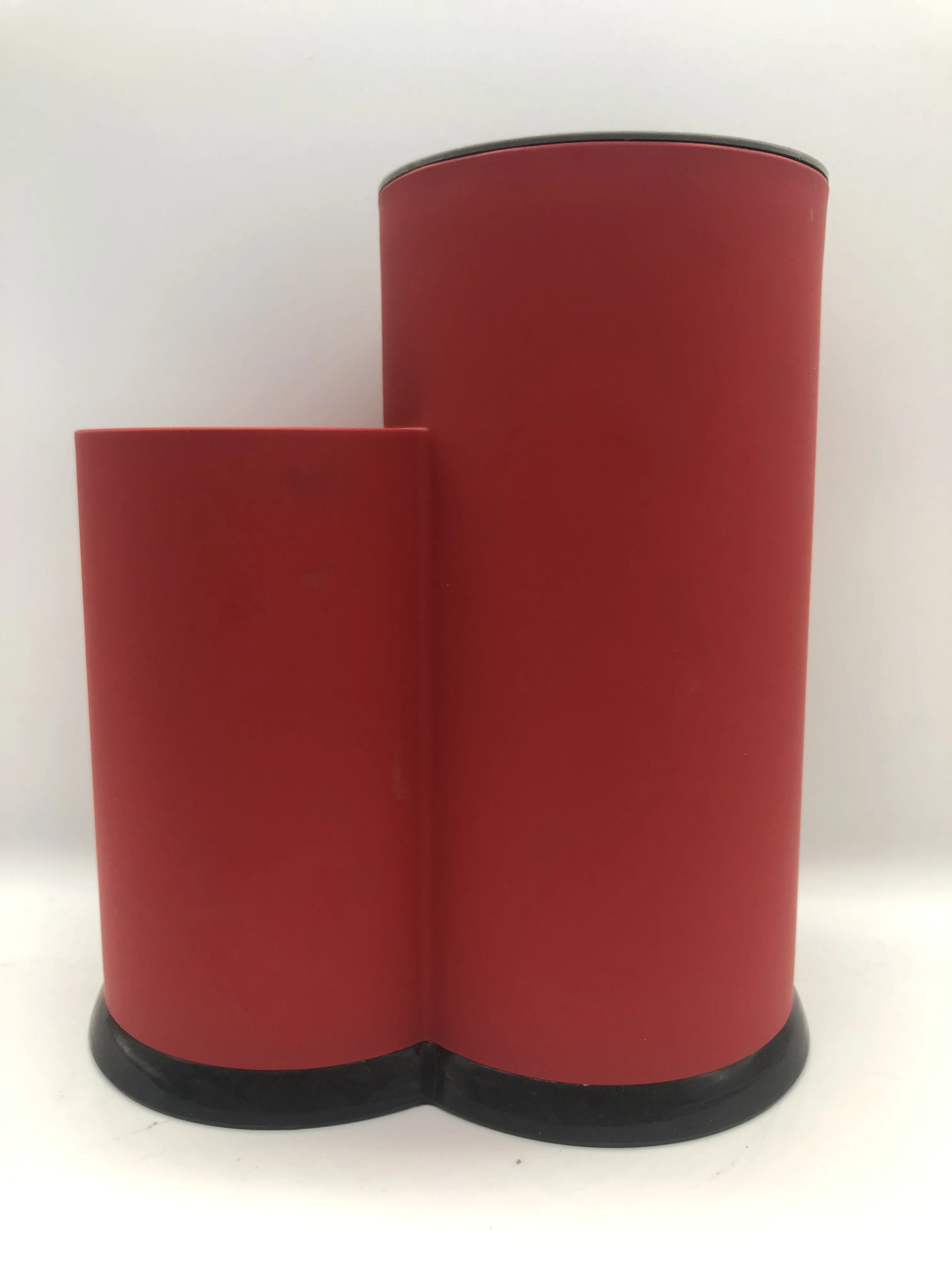 
Factory Custom 2 In 1 kitchenware Scissors Storage Knife Holder Plastic Knife Block Storage Bucket 