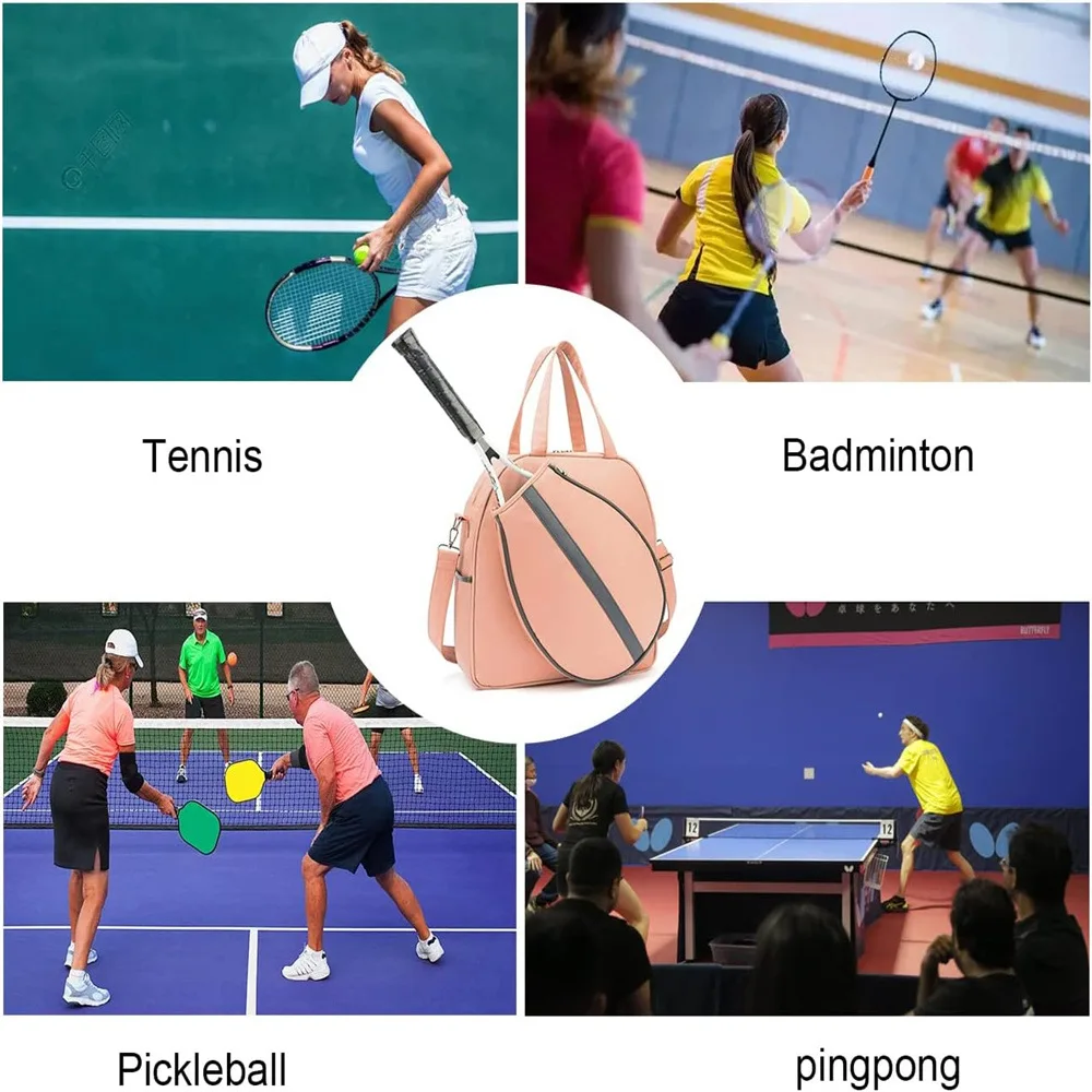 Portable Tennis Tote Bag Custom Tennis Racket Shoulder Bag pickleball Bag