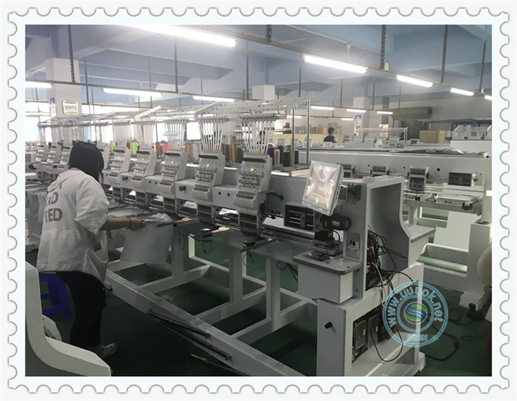 8 15 Head Computerized Embroidery Machine for Shoes T-shirt Hat Flat Embroidering