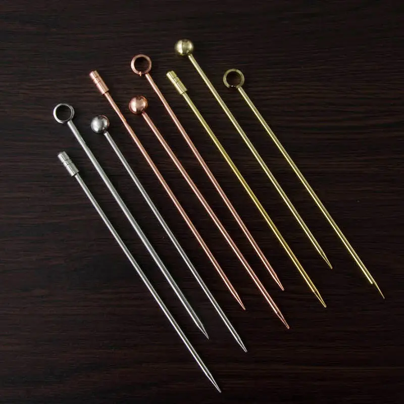 FSE Metal Stir Sticks Stainless Steel Swizzle Sticks Metal Drink Stirrer