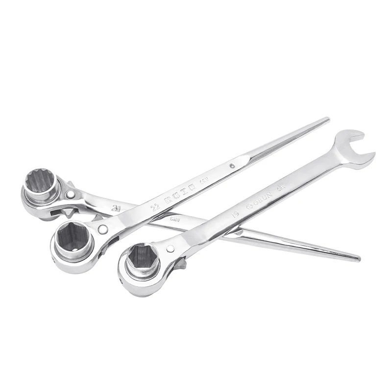 High Quality Hexagon Socket Pointed End Ratchet Spanner For Frame Carpentry