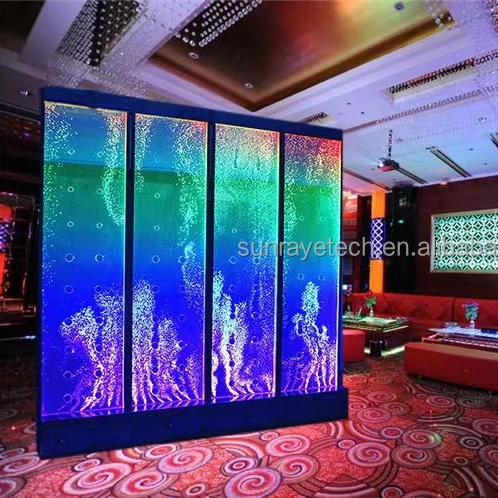 H1.8*L4.8m digital-controlled dancing bubble panel water bubble wall for home office hotel KTV Bar restaurant club