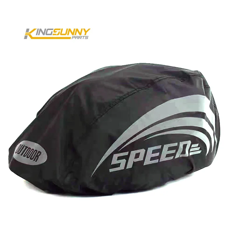 Cycling Bike Helmet Reflective Strip Rain Cover Bicycle Helmet Waterproof Cover High Visibility Scooter Helmet Rain Cover