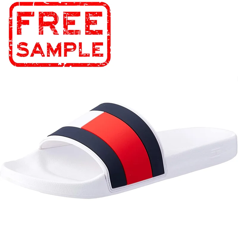 FREE SAMPLE Unisex Shoes Flat Summer Beach Slippers Home PVC Slide Slipper Fashion Outdoor Casual Couple Beach Sandal