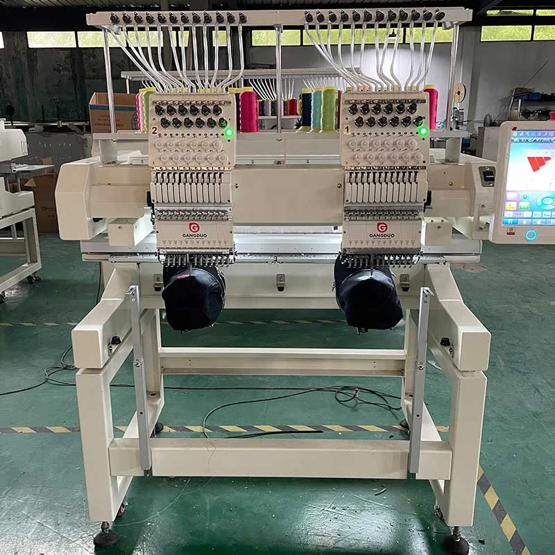 Maquina De Bordar Bordadora Industrial De 2 Cabezales Cab 15 Hilos 2cabeza Alfa En U.S.A