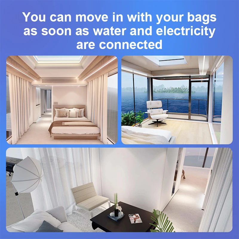 Space Capsule Home Prefab Modular Outdoor Mobile Hotel Prefabricated Apartment Luxury Homes Ready  Made Pod Bedroom