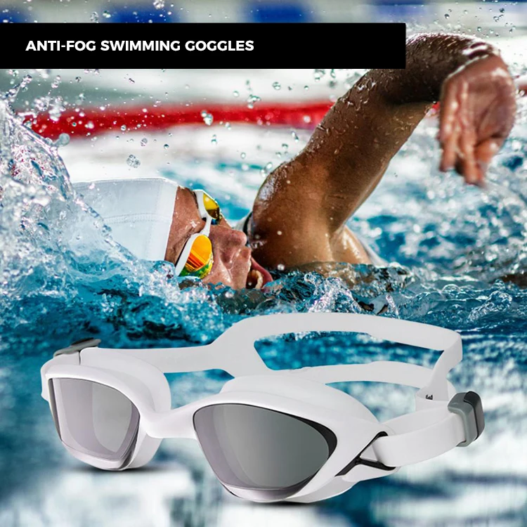 Swimming Goggles Comfortable to Wear High Clarity Waterproof Ergonomic Design Professional Adult Swim Glasses