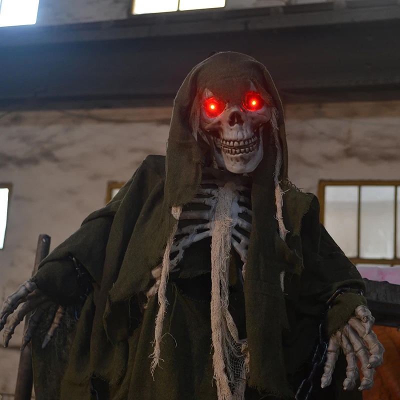 Hanging Corpse Life-size Ghost Model with Sound Effects for Theme Parks and Haunted Houses DINOSKY