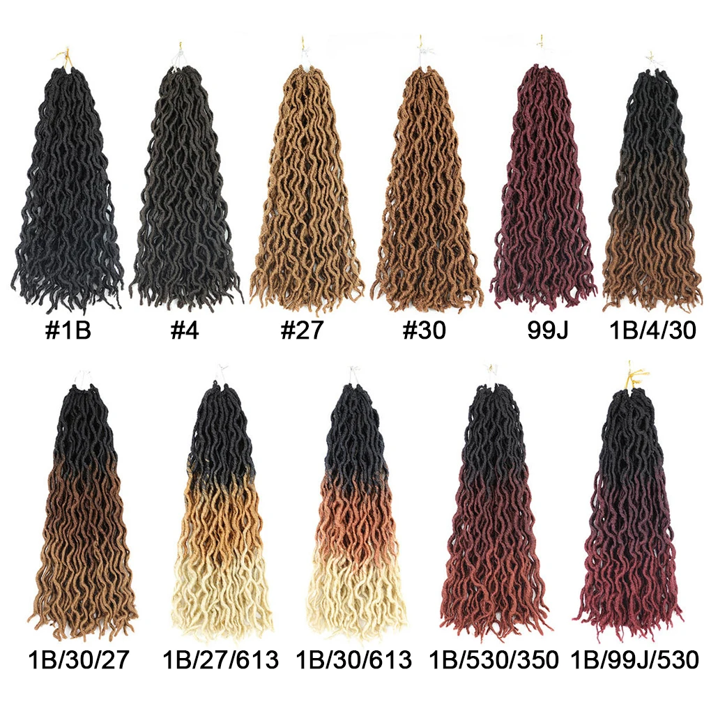 vendors aliexpress Long Gypsy Locs dreadlocks braids for african hair Ombre Goddess faux locs Gypsy Locs