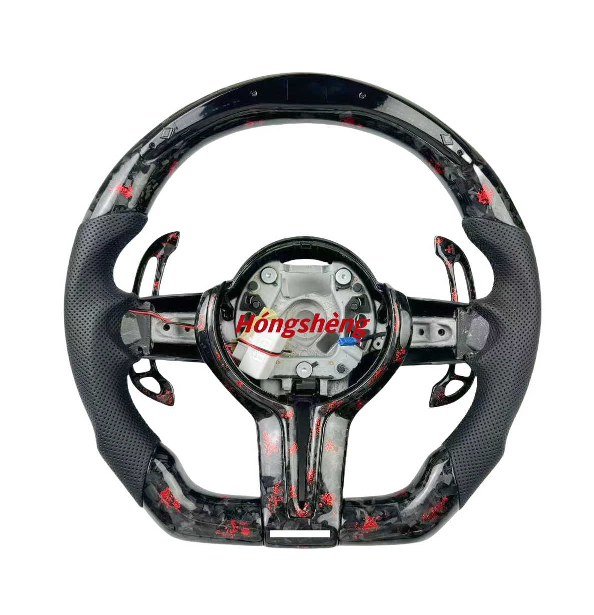 Для BMW F30 F32 F10 F20 M2 m3 m4 m5 изготовленный на заказ Красный кованый светодиод из углеродного волокна руль