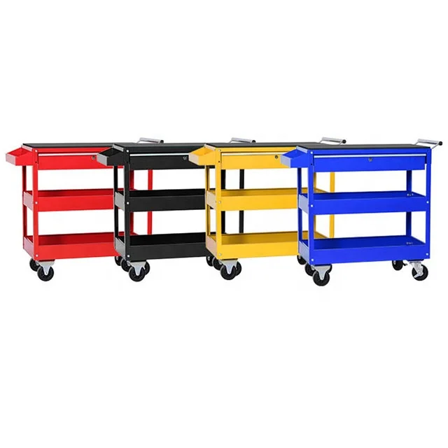 Welding cart black trolley detailing trolley round cart