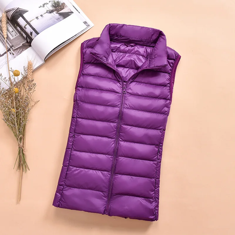 
OEM Custom Fashion Winter Vest Sleeveless Jacket For Women 