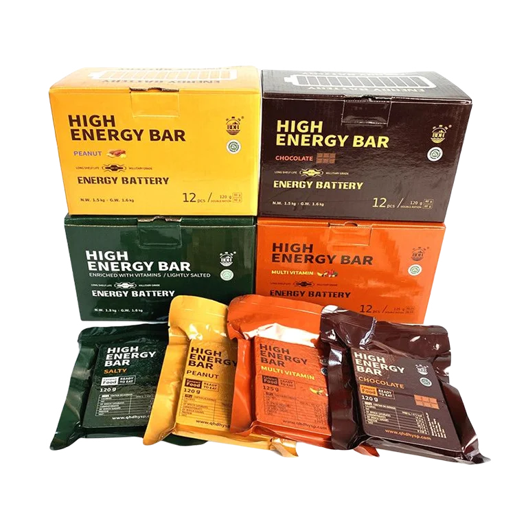 Экстренный пищевой поставщик шоколадного вкуса 120 г, мгновенная пища, халяльное высокоэнергетическое печенье, компрессионное печенье из хлопьев