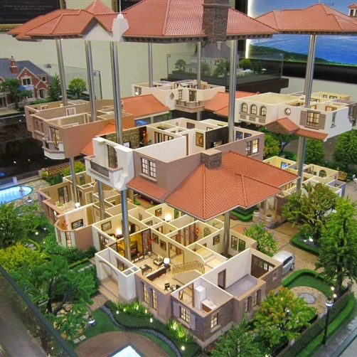 High Quality 3D Architectural Rendering Villa Scale Model Building for Promotion, Presentation of Real Estate