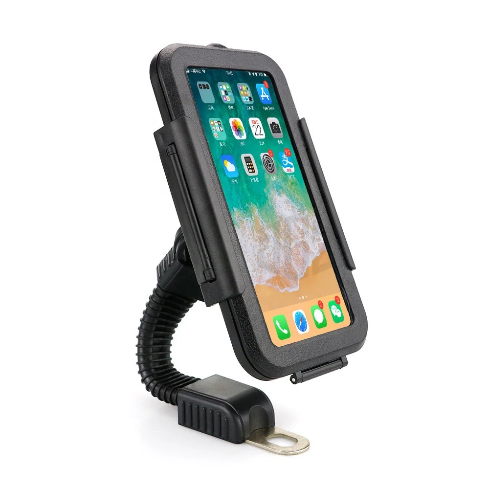 Motorcycle Waterproof Phone Holder Rear View Mirror Stand Mount Case Bag For Piaggio Medley Liberty MP3 Beverly GILERA GP NEXUS