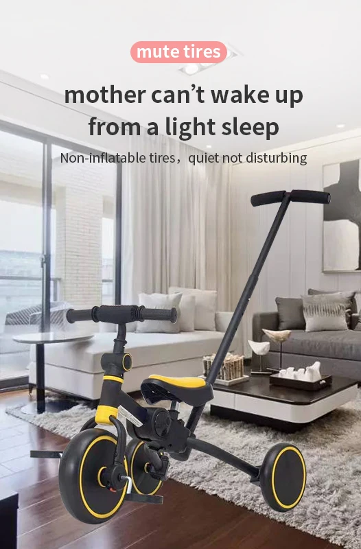triciclo per bambin 2022 CE EN71 China factory high quality multi-function 3-4-5 en 1 baby tricycle