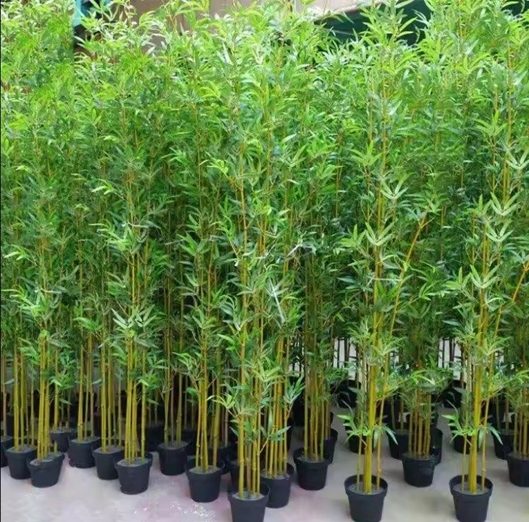 High Quality Custom Popular Realistic Large Artificial Plant Bamboo Bonsai Artificial Bamboo Tree For Home Garden Decor
