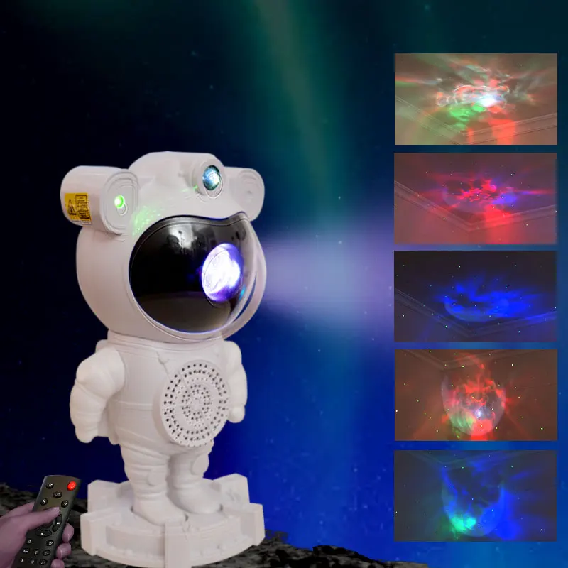 Spaceman Astronaut Projector RGB Star Night Light Projection Lamp with Bluetooth Music & Remote Control