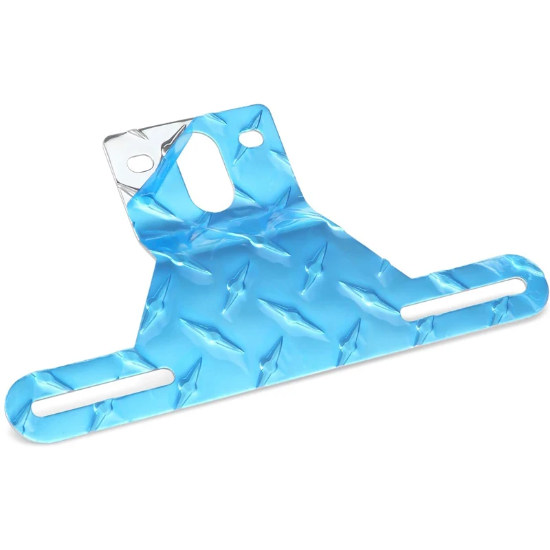Rhinestone Tread Design Aluminum Trailer License Plate Light Auxiliary Bracket License Plate Holder