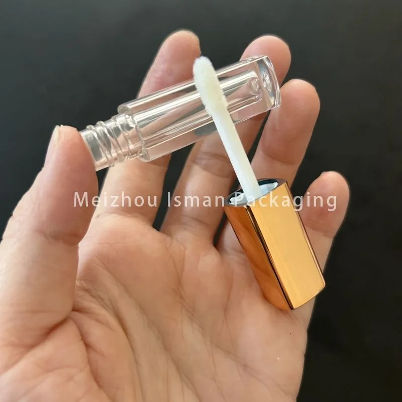 Small 1.2ML Multi Colors Square Lip Gloss Tube Container Mini Empty rose gold pink Lipgloss Container Bottle For Sample Tester