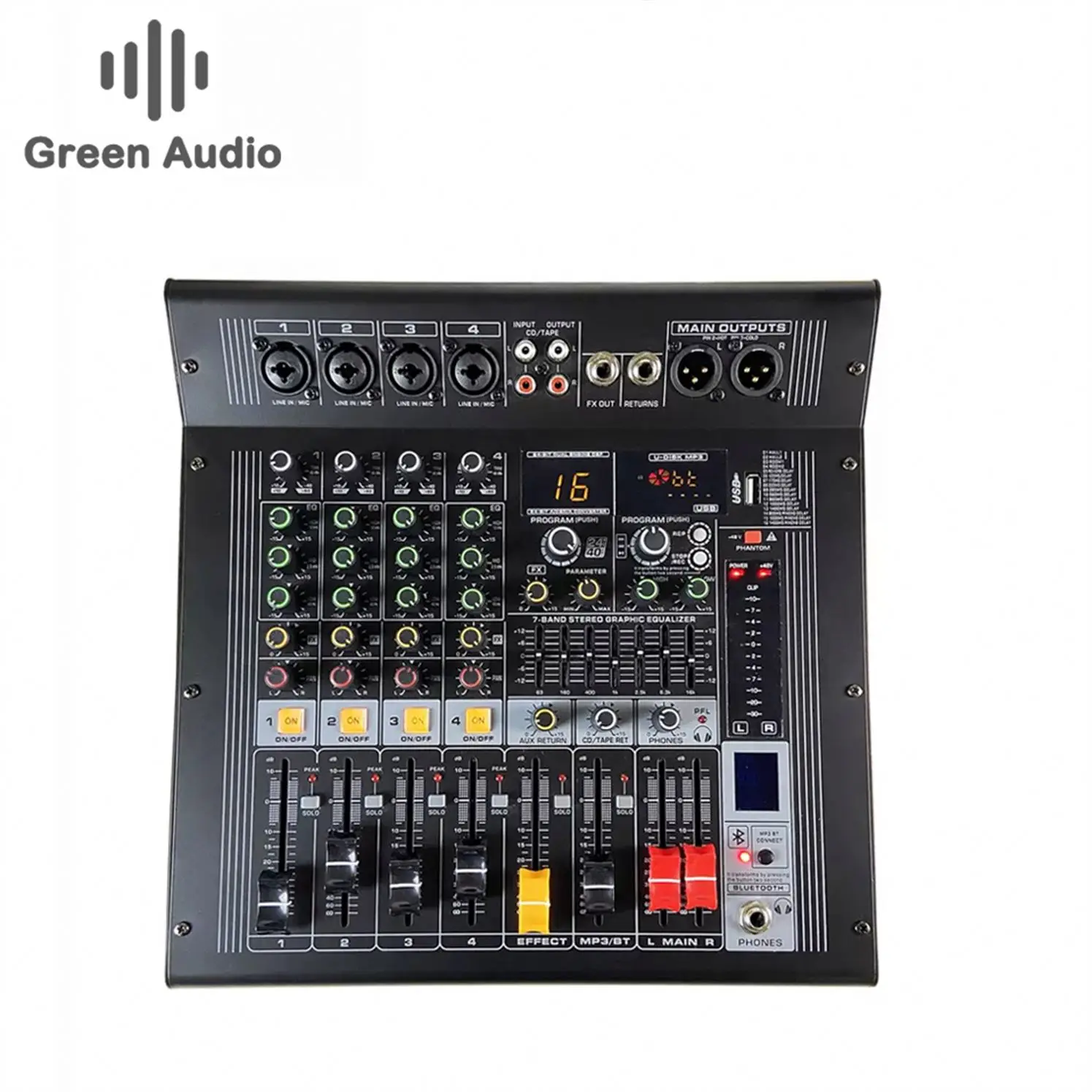 GAX-EX4 Multifunctional Professional Audio Video & Lighting Live Broadcast Digital Mixer Sound Card Recording Small All-In-One