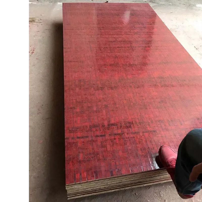 18mm faced film bamboo plywood 1220*2440 mm film faced for concrete formwork