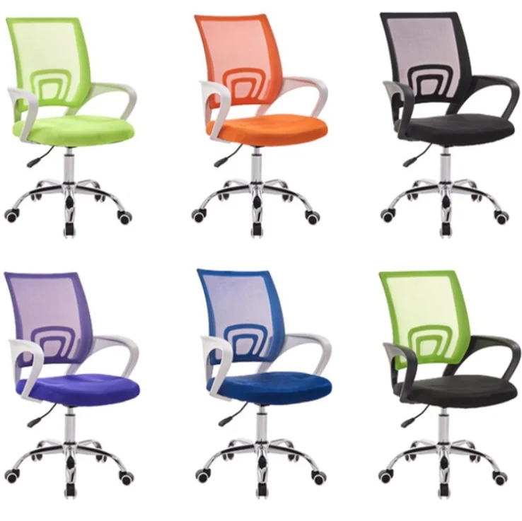 2021 Wholesale office computer cheap comfortable student reclining lift breathable mesh staff office chair for adult