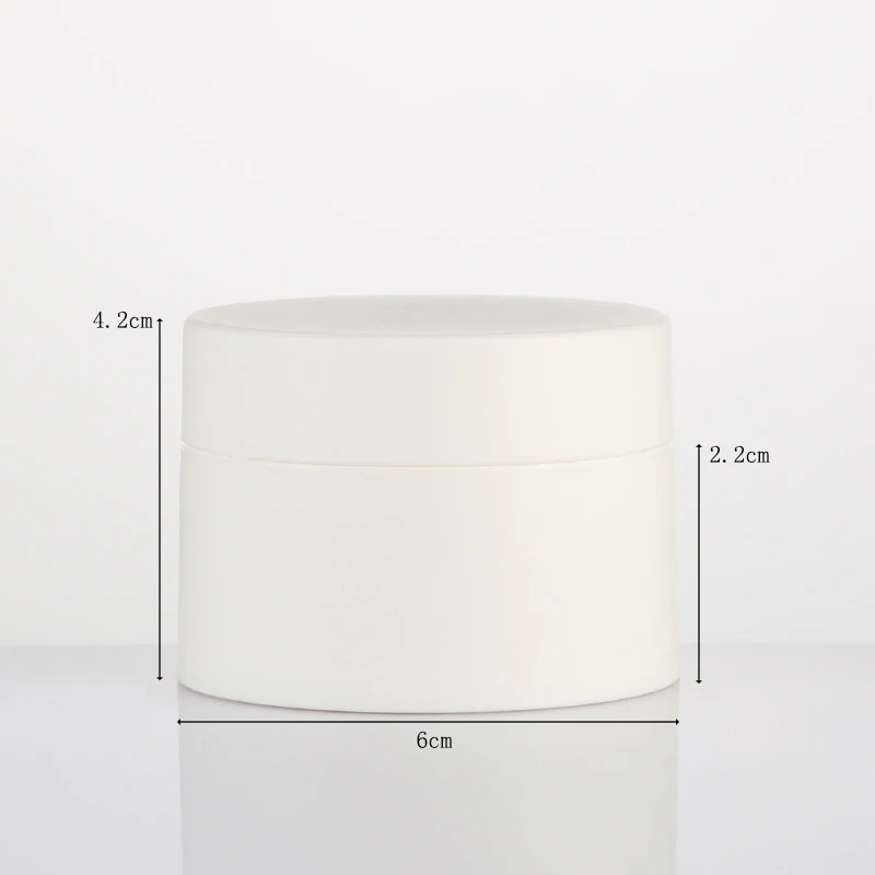 3g 5g 10g 15g 30g 50g 80g plastic white cosmetic face/eye cream PE jar with plastic lid refillable