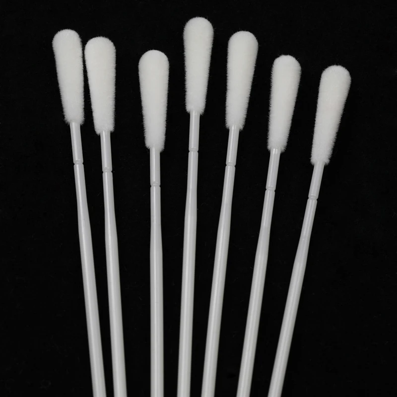 Образцы коллекции носовые флокированные одноразовые медицинские транспорт палка нос пробоотборник тампон