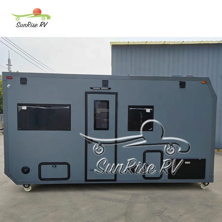 Expedition Motorhome Sleek Pickup Customized Truck 4x4 Overland Long Bed Truck Camper Mobilhome Off-Road Caravans