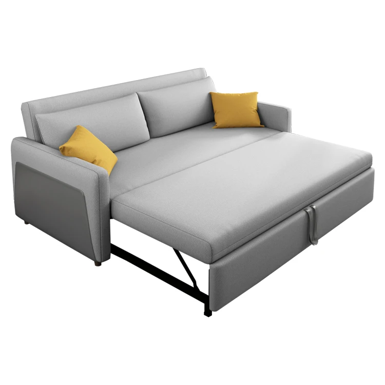 Factory manufacturer high back small room corner sofabed Canape Furniture King Queen Size  Space Saving Sofa Bed with pillows