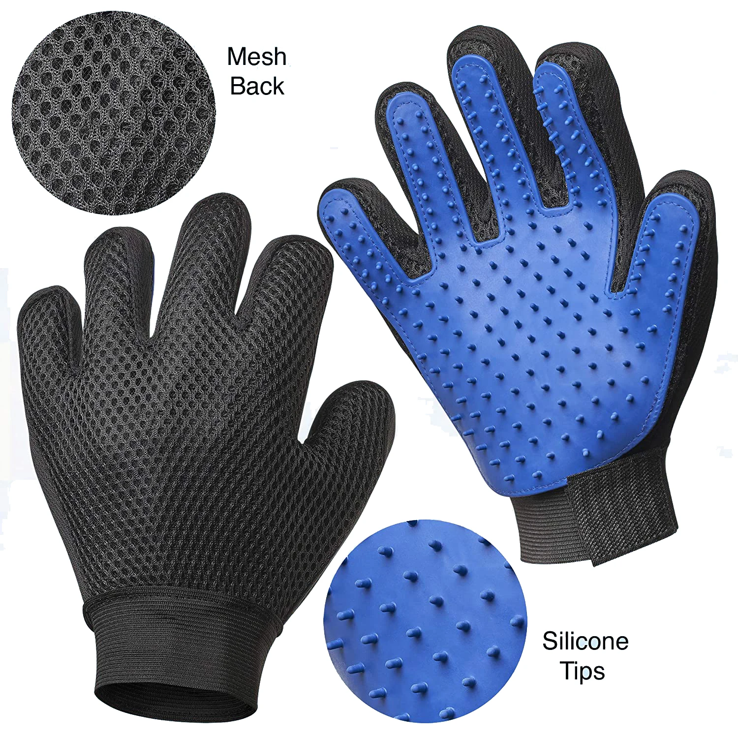 
Home 6 Piece Real Simple Spa Pet Dog Grooming Massage Brush Nail Kit Dogs with Polyester Bag 