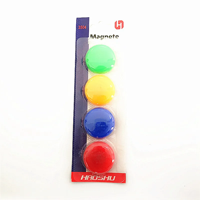 High quality colorful whiteboard magnets permanent ferrite magnet 40mm small size
